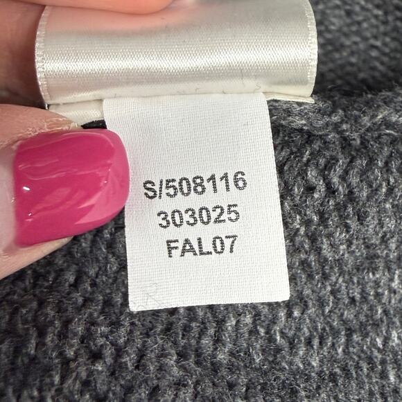 Vtg Old Navy Sweater Dress Size L Cotton Wool Blend Hooded Pocket Y2K Hong Kong - Picture 5 of 11